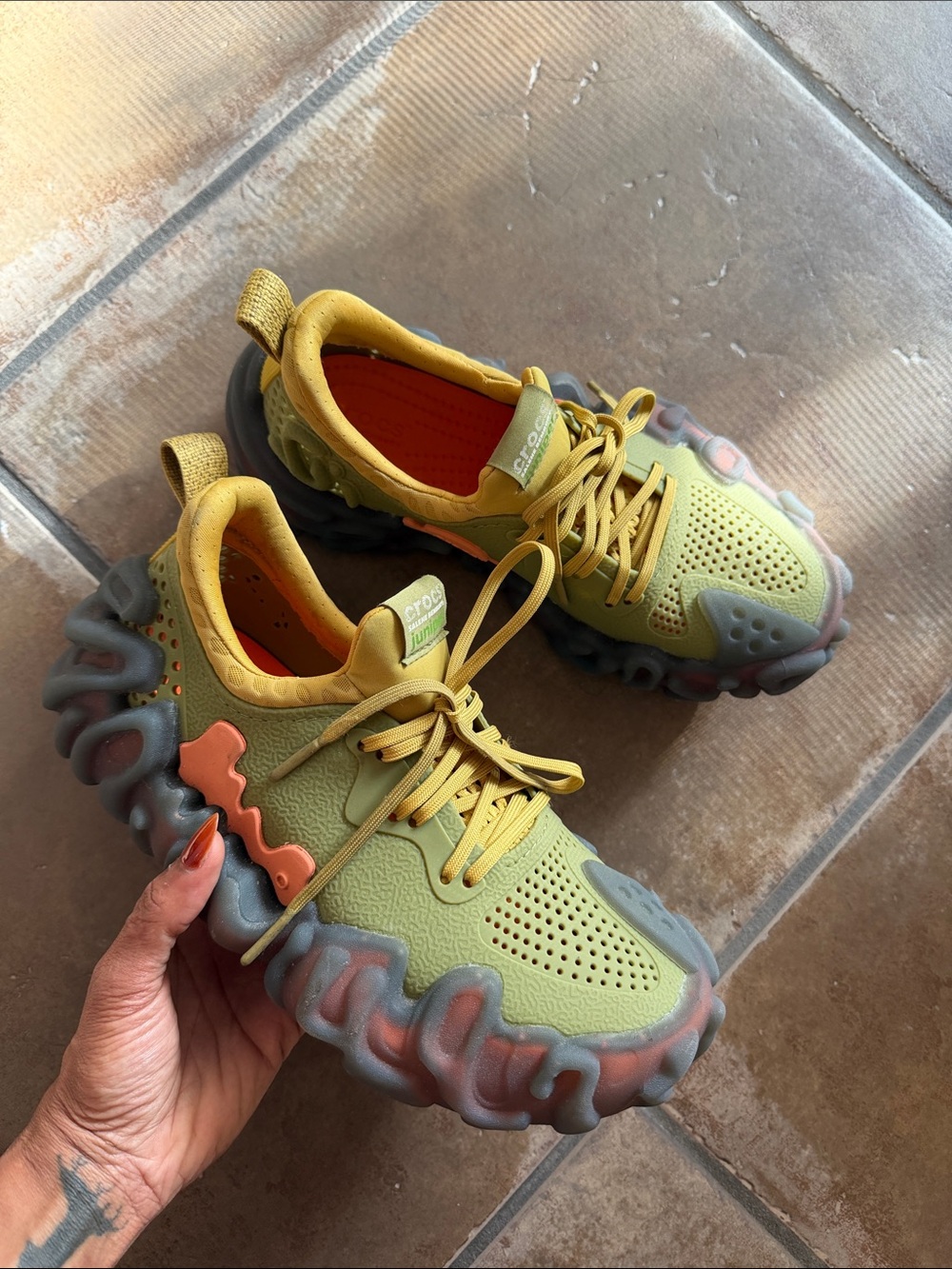 Salehe Bembury x Crocs Juniper “Tahini” Terrain Sneakers - Picture 15 of 15